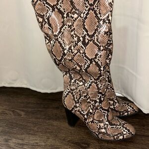 Wide calf knee high boots